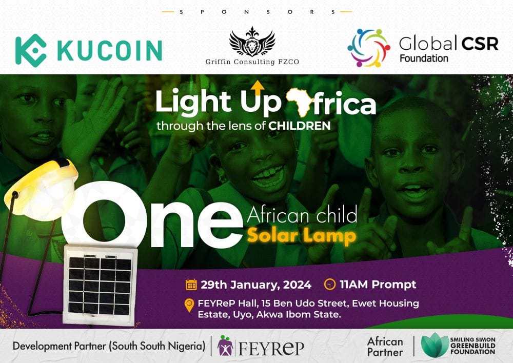 ‘Light Up Africa’ campaign.